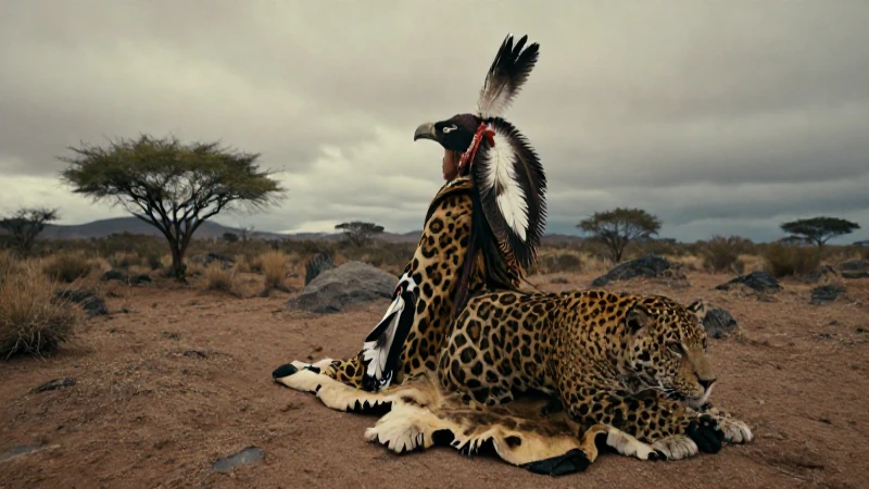 Cazador chichimeca real en desierto
