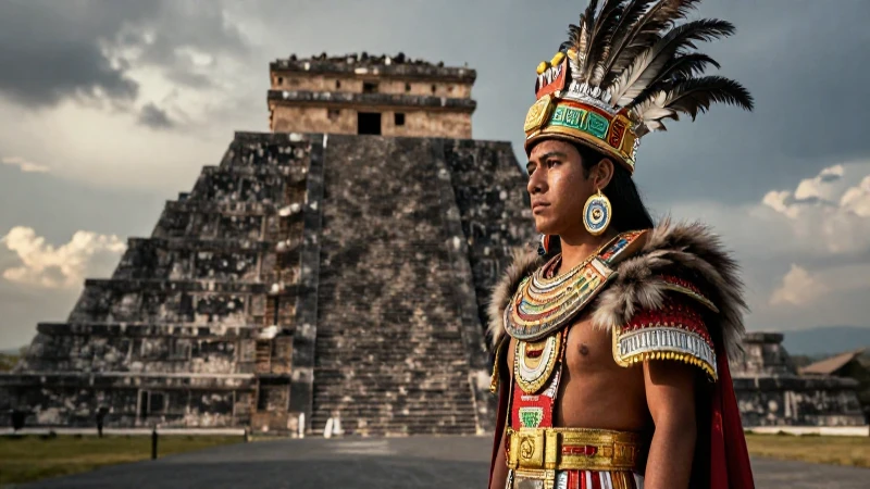 Moctezuma: joven emperador azteca en Tenochtitlan
