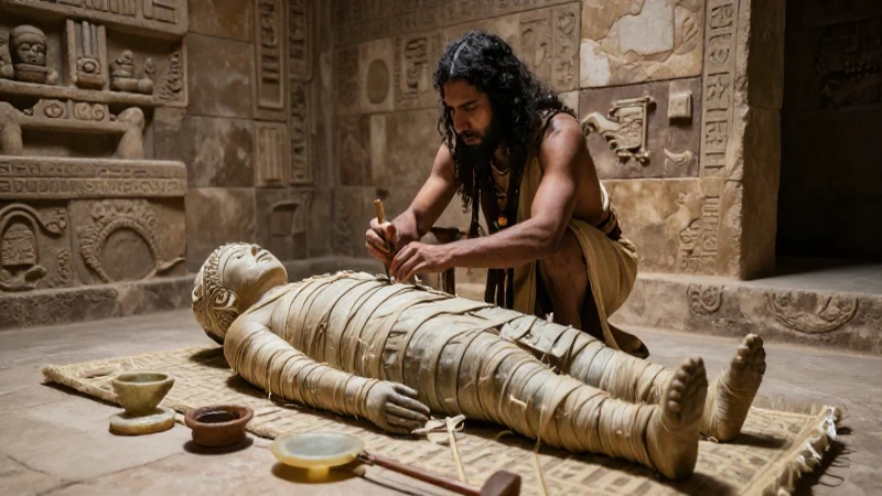 Mesoamericano ritual de momificación