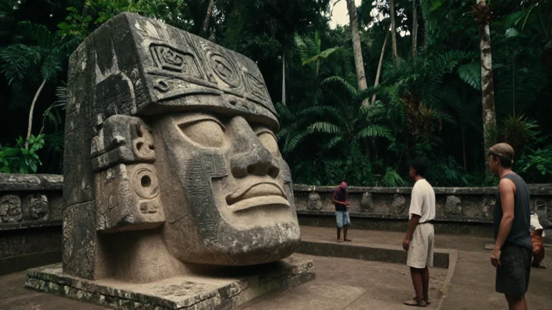 Descubrimiento de un interesante monumento olmeca sepultado 235 Arqueólogos descubren monumentos Olmecas en la selva