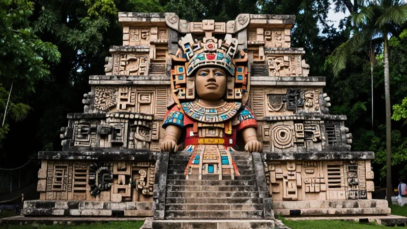 El contexto mediático reveló la importancia del mural maya