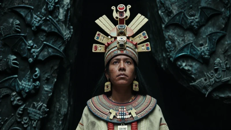 Qué importancia tuvo el dios murciélago en la cultura nahuatl 23 Sacerdote nahual en cueva oscura mesoamericana