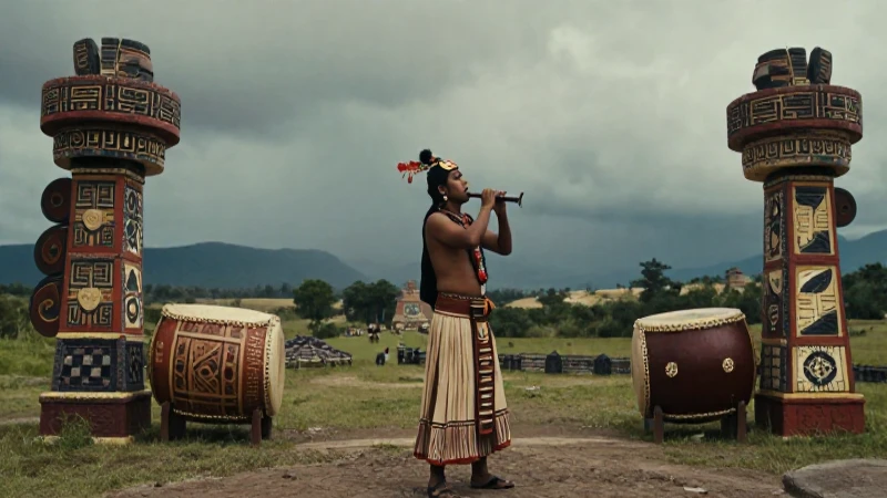 Músico Nahua en Mesoamérica antigua