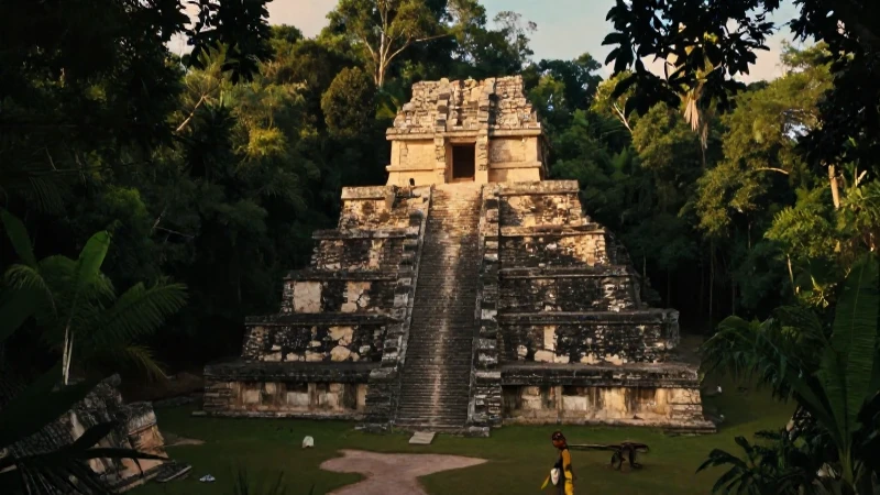 Muyil, Quintana Roo: Cronología de su Historia y Cultura 6 Maya en ruina antigua dentro de selva