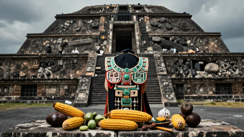 Noble Nahua en templo ceremonial de Teotihuacán