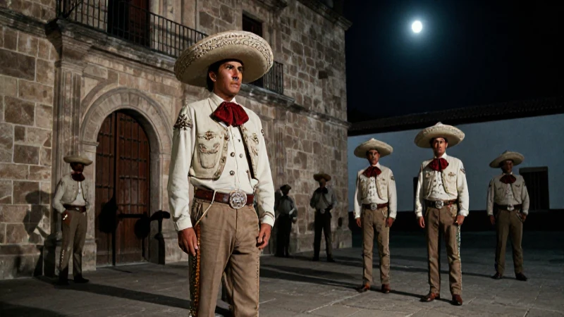 Noche Triste: El Impacto Histórico y Cultural de este Suceso 34 Milicias mexicanas en piedra colonial bajo luz dramática