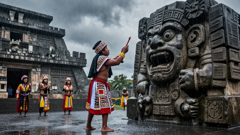 Tláloc es el dios mexica de la lluvia