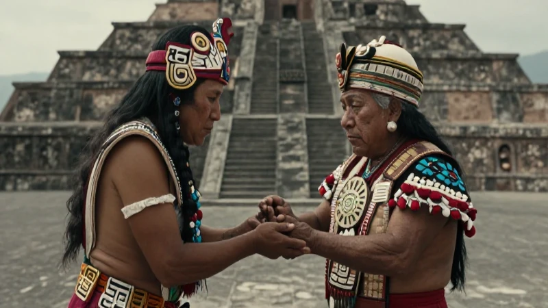 Nombres en Mexica: 20 Opciones Aztecas para Tu Bebé 31 Anciano Mexica en ritual ancestral de Tenochtitlan