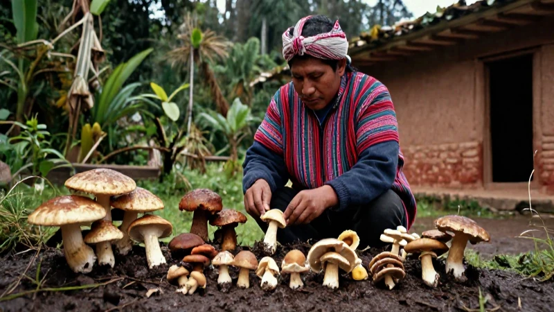Nombres en totonaco de los hongos en Zongozotla, Puebla 18 Hombre Totonaca estudia hongos en los altos