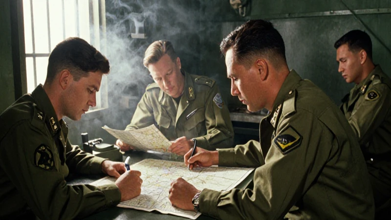 Cuál fue el impacto y significado de la Ofensiva del Tet en Vietnam 26 Oficiales militares analizan mapas en Saigón