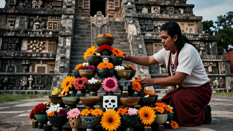 Ofrendas mexicas del Día de Muertos