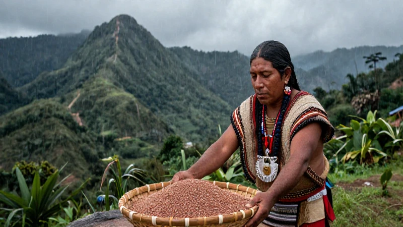 Líder mesoamericano ofrece ritual en montaña