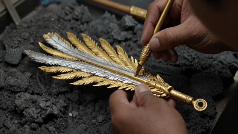 Orfebrería Azteca: Significado y Ejemplos del Oro y la Plata 49 Orfebre azteca trabaja en detallada pieza de oro