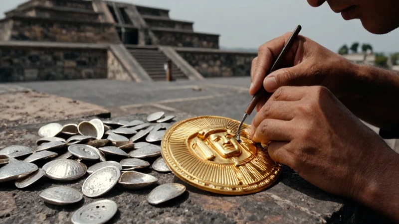 Orfebrería Azteca: Significado y Ejemplos del Oro y la Plata 45 Oro azteca en Tenochtitlan: detalle histórico dramático
