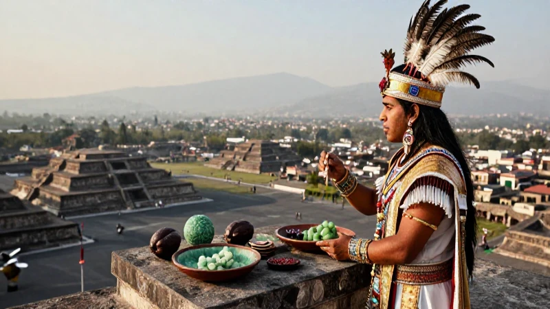 Sacerdote azteca en Tenochtitlan