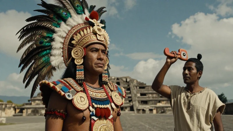 Azteca noble y obrero en Tenochtitlan