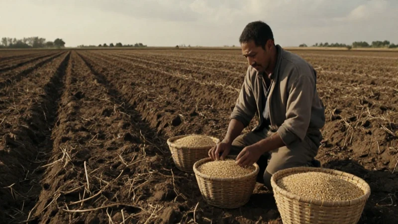 Agricultor cosechando trigo al amanecer con realismo cinematográfico