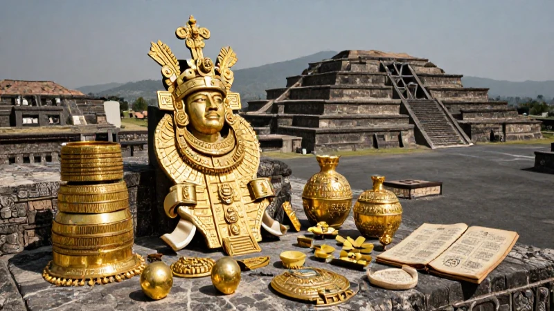 Riqueza azteca y tesoros del oro deslumbraron a los conquistadores