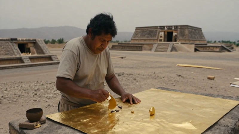 Zapoteca trabaja oro en Monte Albán