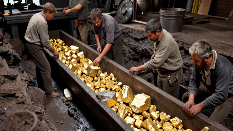 Cómo se explota el oro en placeres, vetas y rocas minerales 35 Mineros exploran vetas de oro en el siglo XIX