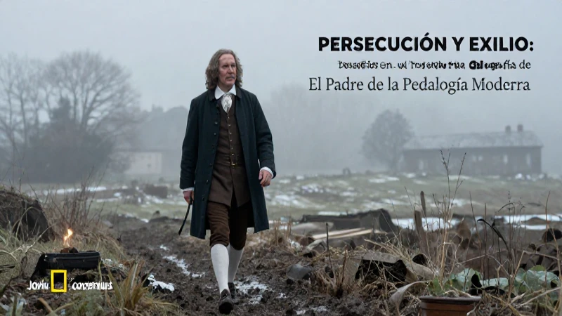 Biografía de Juan Comenius: El Padre de la Pedagogía Moderna 11 Comenius, exiliado, enfrenta desafíos en la penumbra