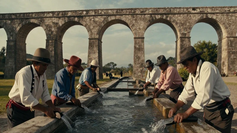 Villanos históricos usan el agua y acueductos