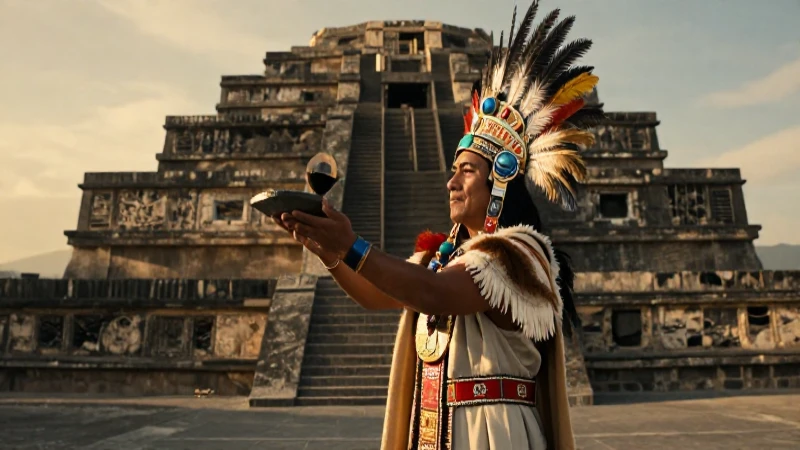 Cuáles son los dioses del Panteón Mexica y su relevancia cultural 20 Imponente ritual Mexica en gran templo