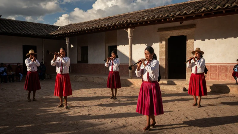 Qué es la tradición y cultura del Parachico en Chiapas 38 Danzantes Tzotzil con flautas en Chiapas