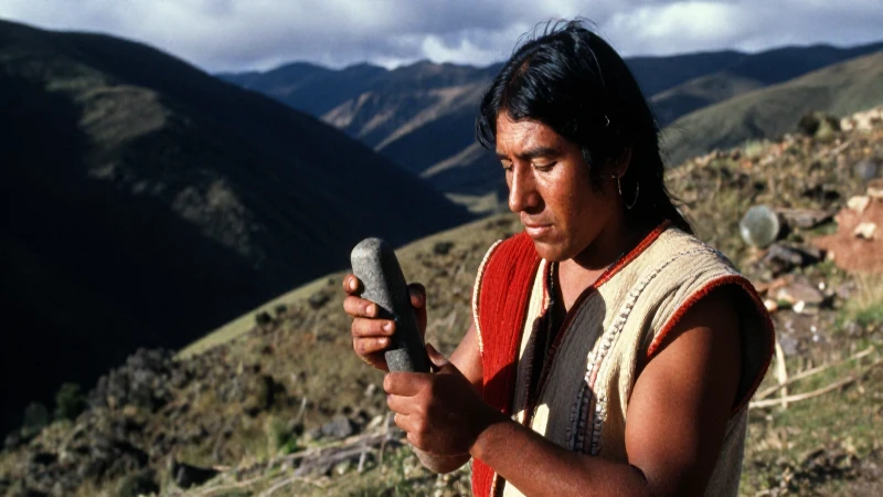 Periodo Lítico en Perú: Orígenes y Desarrollo de la Cultura 24 Cazador andino de piedra en el paisaje
