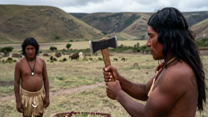 Periodo Lítico en Perú: Orígenes y Desarrollo de la Cultura 20 Cazadores antiguos con hacha en el Perú