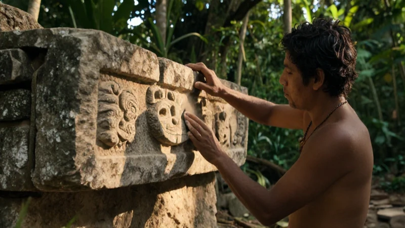 Arqueóloga maya descubre ruinas con luz dorada