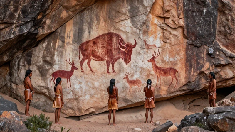 Cazadores precolombinos en Sierra Madre con arte rupestre