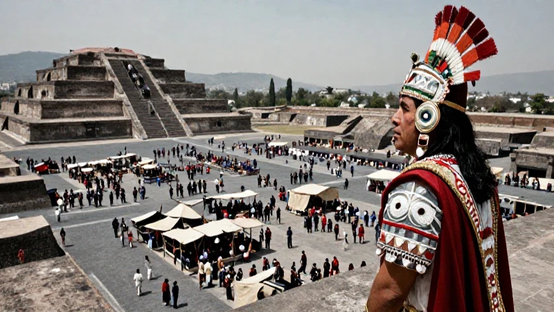 Piramide de clases sociales: así se dividían los mexicas 12 Noble mexica en el mercado de Tenochtitlan