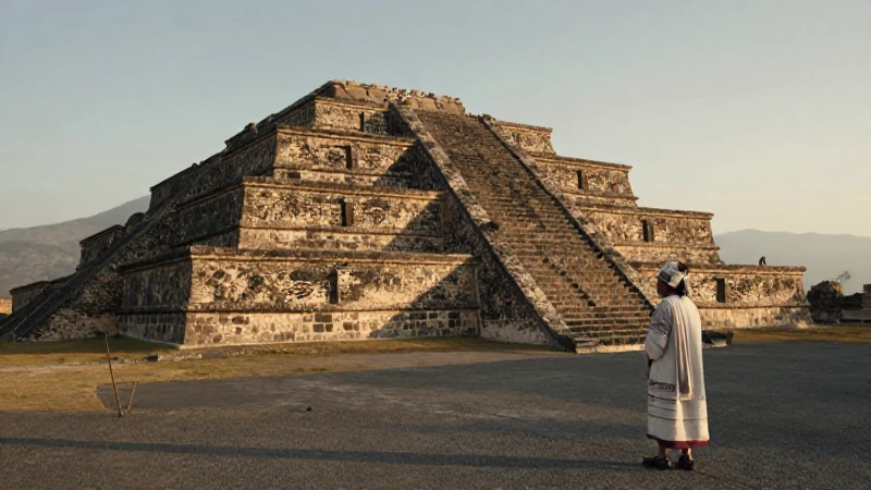 Cuál es el legado asombroso de la pirámide de Xochicalco 32 Sacerdote observa alineación en Xochicalco dorado