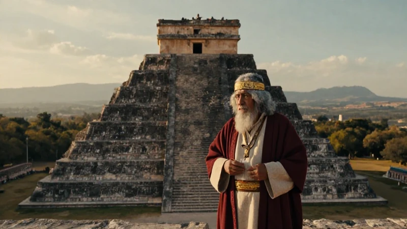 Cuál es el legado asombroso de la pirámide de Xochicalco 36 Sabio contempla la pirámide de Xochicalco al atardecer