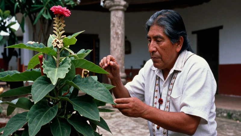 Plantas mágicas en México: tipos y efectos sorprendentes 5 Chamán estudia plantas mágicas mexicanas