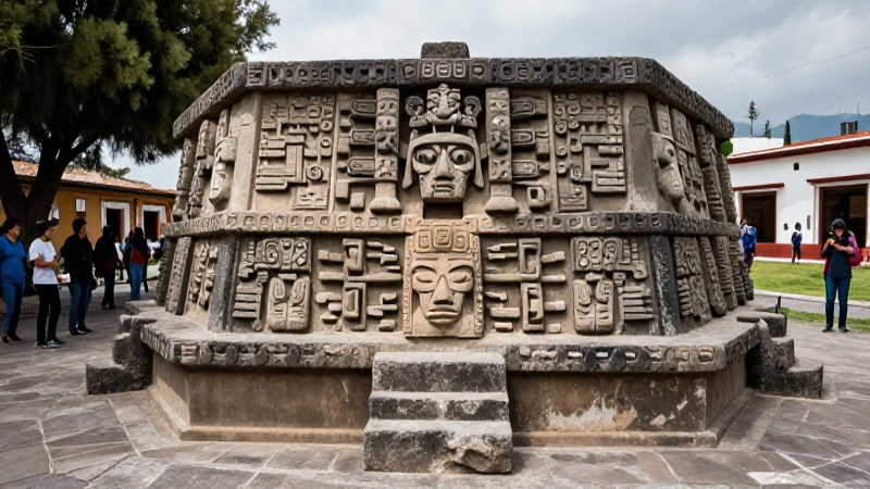 Vestigio mexica ceremonial hallado en Pino Suárez