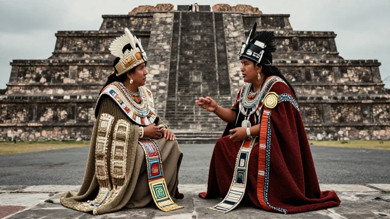 Líderes indígenas debaten en ruinas de Cholula