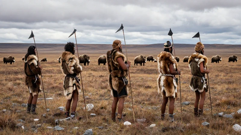 Cazadores nómadas en vastas tundras de Beringia