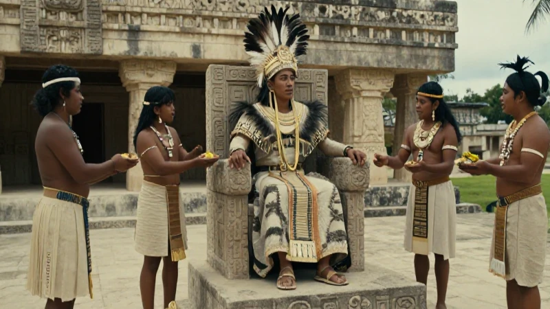 Halach Uinic en su majestuoso palacio maya