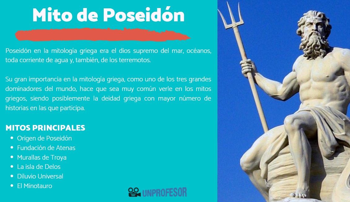 poseidon quien fue y cual es su historia en la mitologia