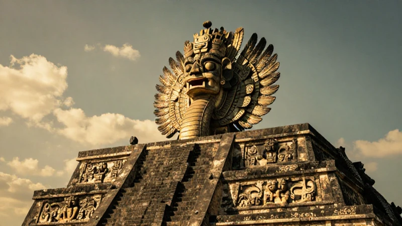Dioses aztecas: Poderes y mitología de deidades mexicas 50 Dios azteca Quetzalcóatl, serpiente divina de sabiduría