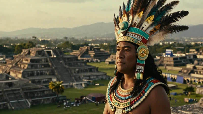 Quetzalcóatl observa Tenochtitlan con gran poder