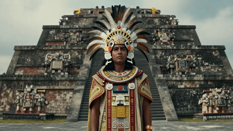Poderoso Huitzilopochtli en el Templo Mayor