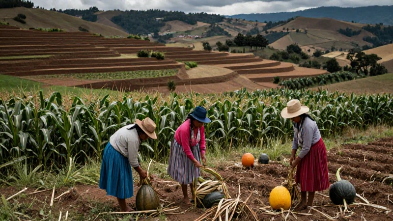 Cultivadores Purépecha en tierras ancestrales