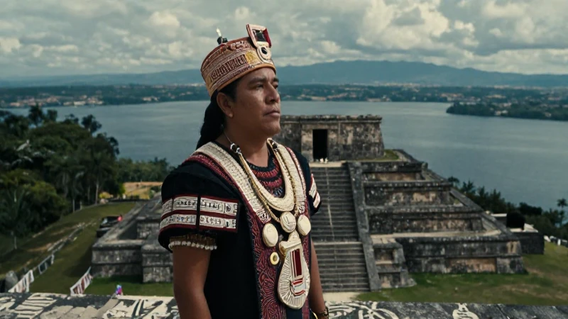 Historia y Actualidad Purépechas: Rivales de los Aztecas 10 Gobernador Purépecha con su majestuoso templo
