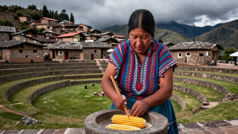 Historia y Actualidad Purépechas: Rivales de los Aztecas 9 Mujer purépecha moliendo maíz en terraza tradicional