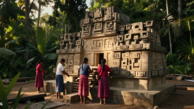 Construcción histórica de un mecapal precolombino