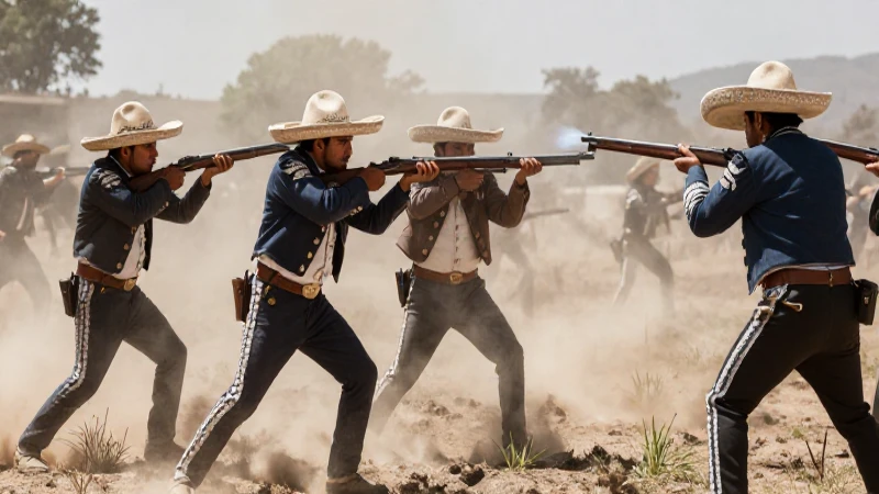 Qué es el Plan de Tuxtepec: Objetivos y Contexto Histórico 5 Combate dramático entre soldados mexicanos