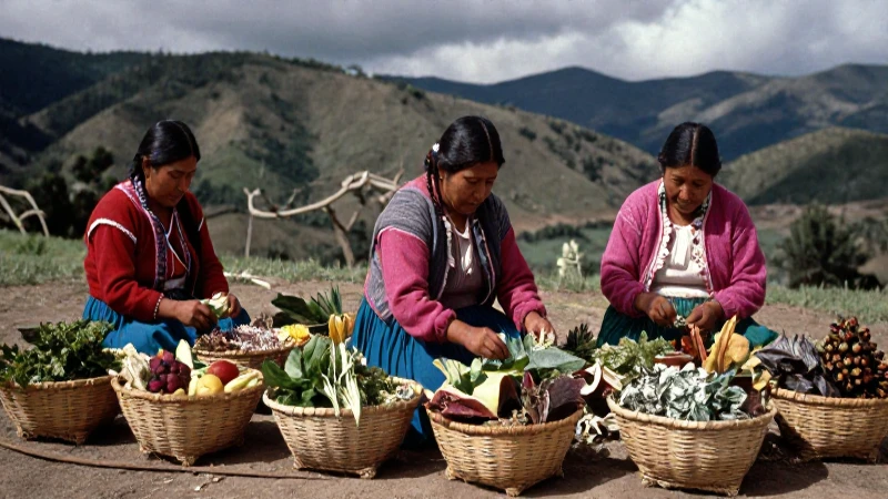 Curandera mexicana clasificando hierbas medicinales antiguas